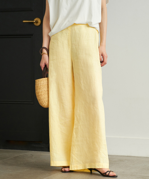 plage パンツ Linen Wide レディース : ZOZOTOWN Yahoo!店