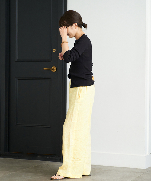 plage パンツ Linen Wide レディース : ZOZOTOWN Yahoo!店