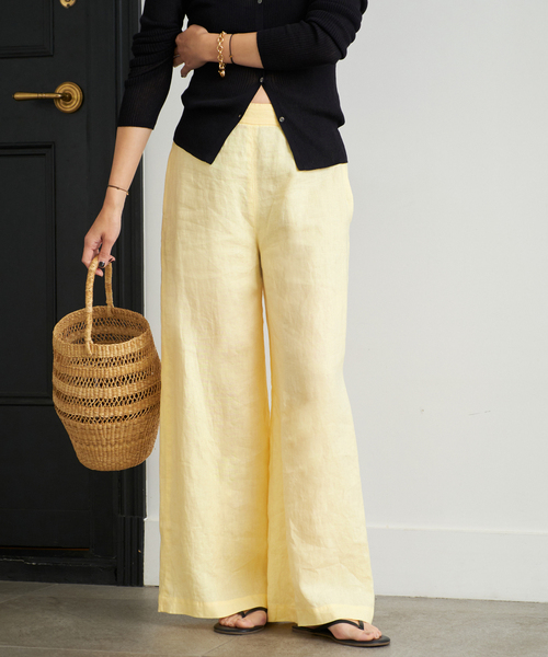 ワイドパンツ plage サイズ34 plage パンツ Linen Wide レディース : ZOZOTOWN Yahoo!店