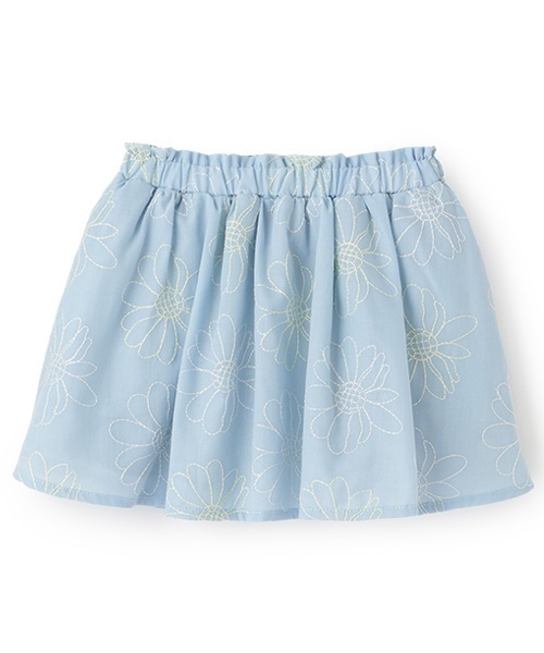 ばかな リンク トップスM、スカートS KIDS】リンクコーデ/ドット柄アシメントリーフリルスカート[品番