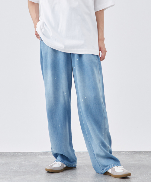 B.C STOCK ジーンズ 「B.A.C.D」 リヨセル ワイドデニムパンツ