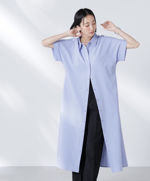 NANO universe（ナノ・ユニバース） シャツワンピース サッカー