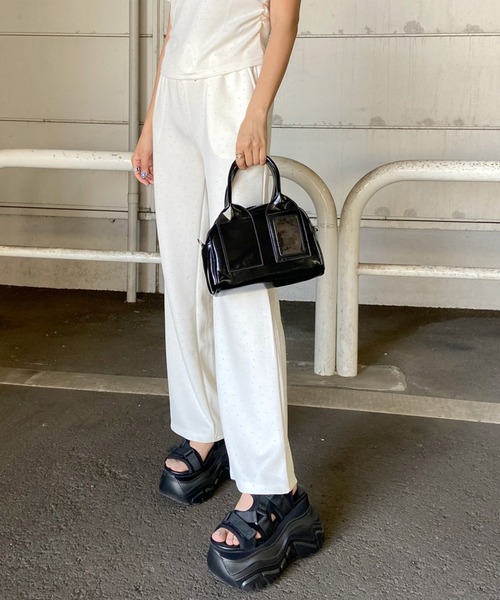 rire ボストンバッグ クリアポケットミニボストンバッグ レディース