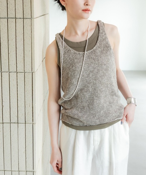 URBAN RESEARCH タンクトップ ノースリーブ ローズベトール