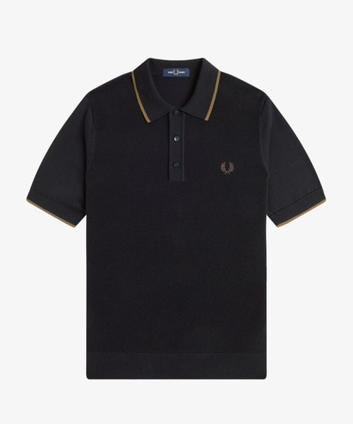 FRED PERRY ポロシャツ Pique Stitch Knitted Polo Shirt／ピケ