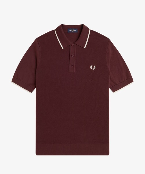 タ*ス様 FRED PERRY ニットポロシャツ m FRED PERRY フレッドペリー ニット ポロシャツ シャツ K9725