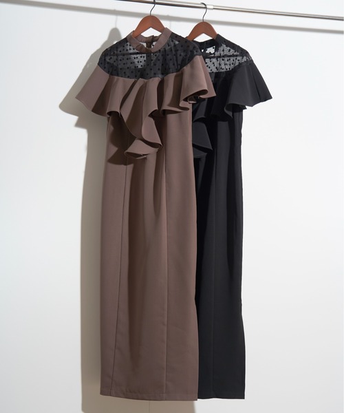 ドレス dot frill dress_19