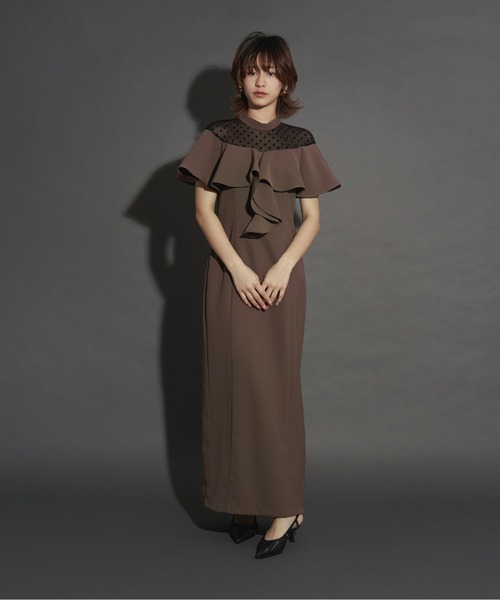ドレス dot frill dress_14