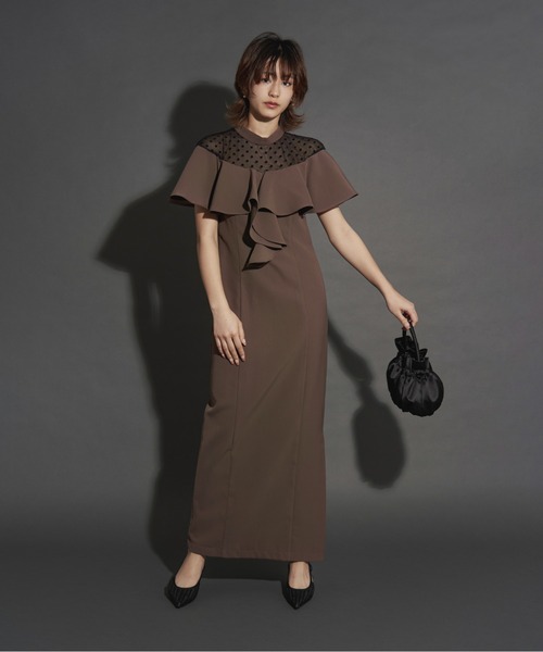 ドレス dot frill dress_16