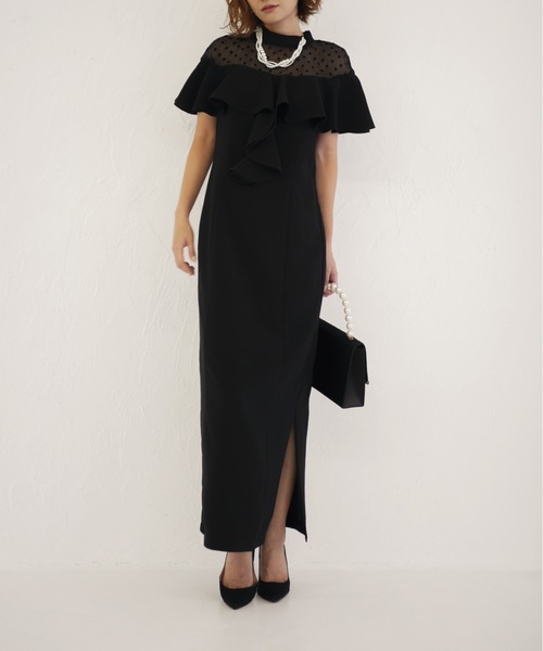 ドレス dot frill dress_8