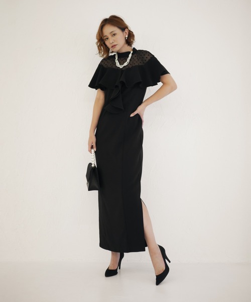 ドレス dot frill dress_7