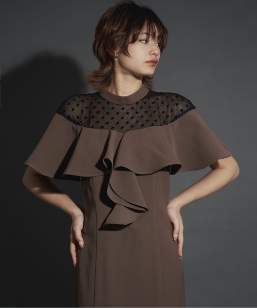 ドレス dot frill dress_15