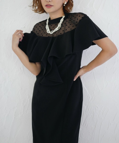 ドレス dot frill dress_9