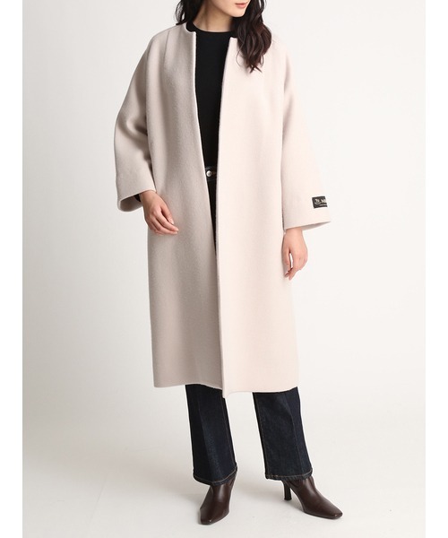 Mila Owen（ミラオーウェン） ノーカラーコート 0 ブラウン レディース