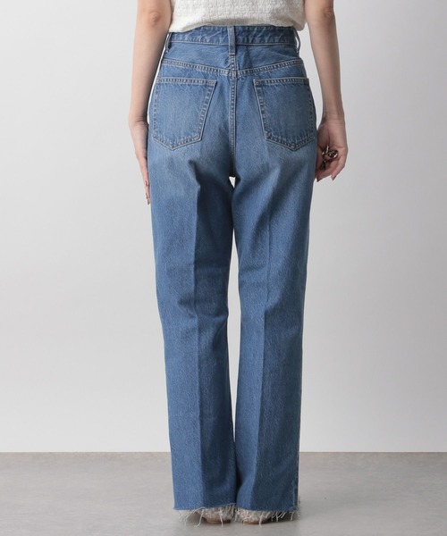 「LOWRYS FARM」 デニムパンツ MEDIUM ベージュ レディース_画像8