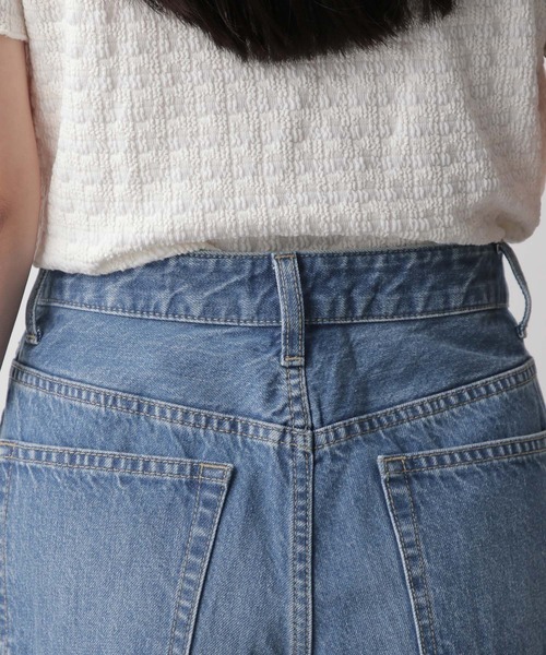 「LOWRYS FARM」 デニムパンツ MEDIUM ベージュ レディース_画像9