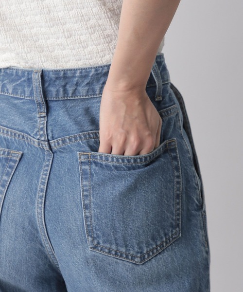 「LOWRYS FARM」 デニムパンツ MEDIUM ベージュ レディース_画像10