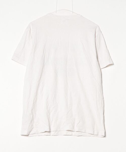 「Champion」 半袖Tシャツ LARGE ホワイト×グリーン メンズ