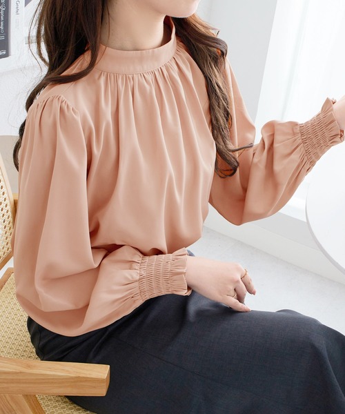 alotta（アロッタ） ブラウス シャツ ボリューム袖とろみブラウス