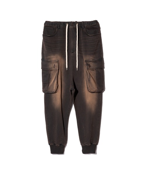 glamb クロップド デニム カーゴパンツ 定価2万4750円 glamb（グラム） ジーンズ Knit Denim Cargo Pants / ニットデニム