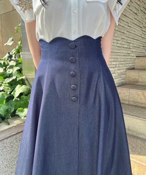 an another angelus（アンアナザーアンジェラス） デニムスカート ハイ