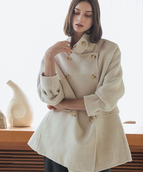 ELFRANK ステンカラーコート コート 「2025AW」「ウール70％」スタンド