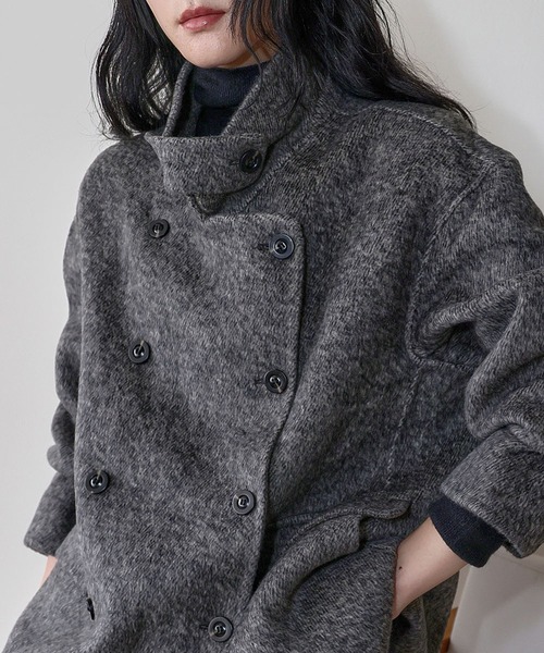 ELFRANK ステンカラーコート コート 「2025AW」「ウール70％」スタンド