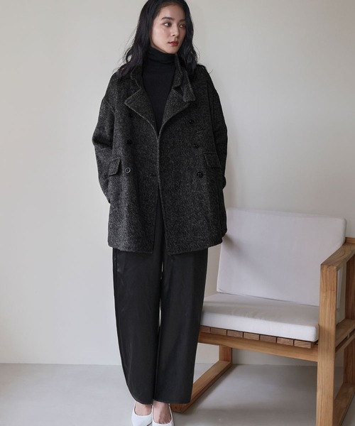 ELFRANK ステンカラーコート コート 「2025AW」「ウール70％」スタンド