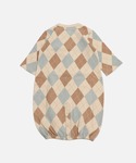 ベビー服 ロンパース 綿100% 総柄裏毛ツー...の詳細画像2