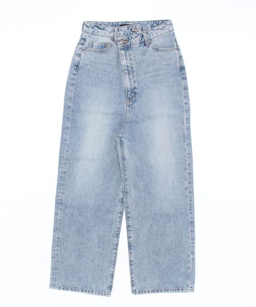 「JEANASIS」 加工デニムパンツ MEDIUM ライトブルー レディース