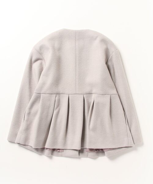 「UNITED ARROWS」 ノーカラージャケット 36 ブラック レディース
