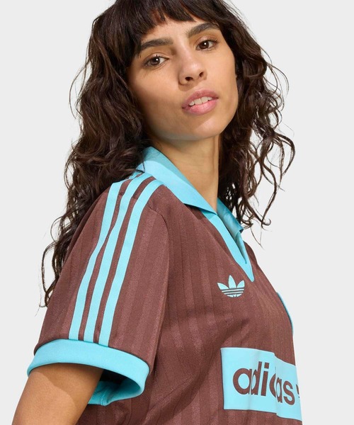 tシャツ サッカーにインスパイアされたグラフィック ジャージー / ゲームシャツ / アディダスオリジナルス adidas Originals レディ | adidas | 09