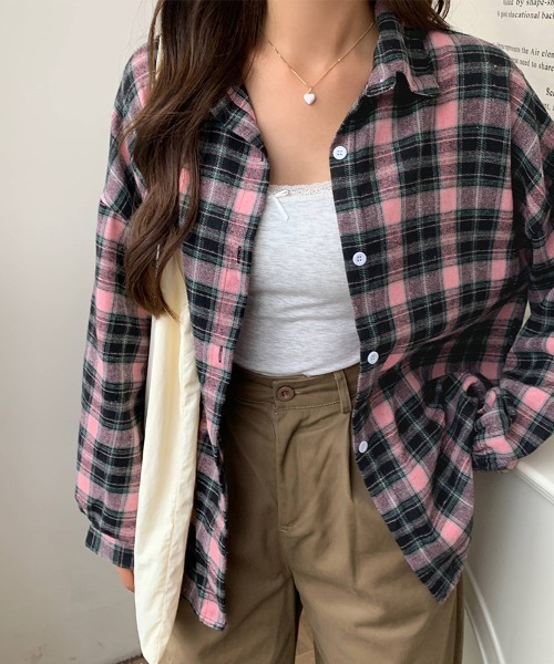 ReRe ブラウス シャツ チェック柄長袖シャツ レディース : ZOZOTOWN