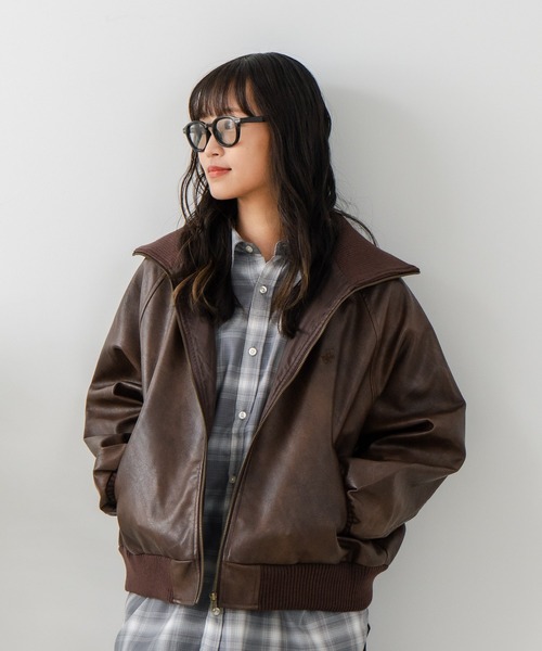 【A_A様ポロクラブ　レザージャケット　ブルゾン　80s 美品 BEVERLY HILLS POLO CLUB（ビバリーヒルズポロクラブ） ブルゾン