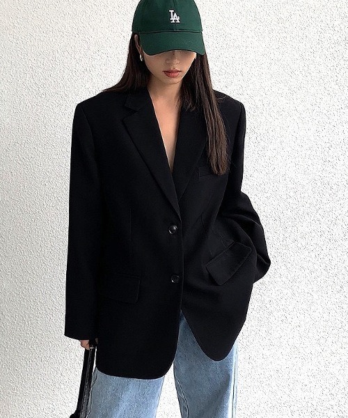 SHEENA（シーナ） ジャケット テーラードジャケット ゆったりシングル