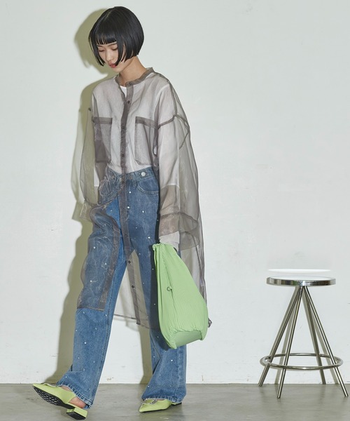 そらよ　アンボン THE Yon 加工デニムパンツ M ライトブルー レディース : ZOZOTOWN