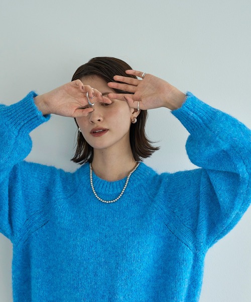 meilmada ニット セーター ボリュームスリーブラグランニット