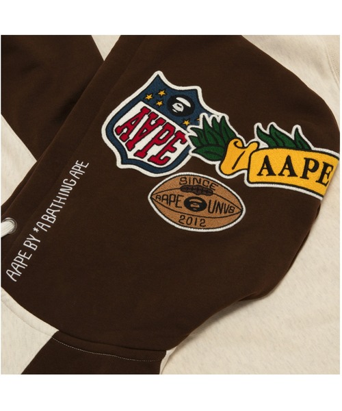 A BATHING APE ジップアップパーカー ブラウン AAPE BY A BATHING APE（エーエイプバイアベイシングエイプ） パーカー