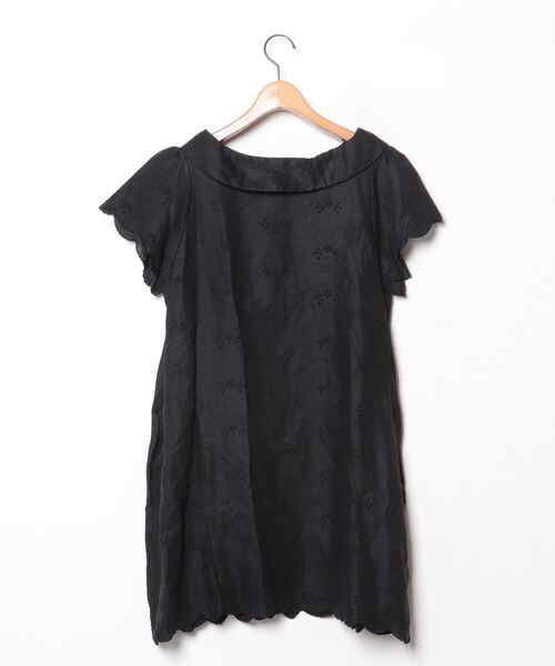 「Bilitis dix-sept ans」 半袖ワンピース - ブラック レディース_画像2