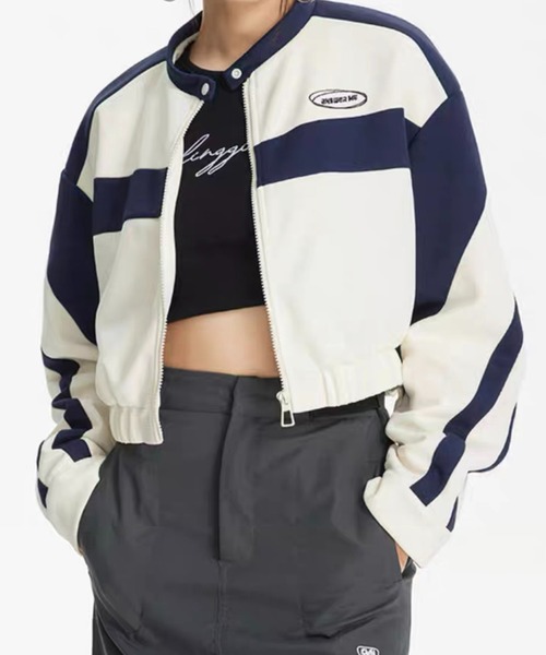 「ROOPTOKYO」 「YA YING」ジップアップブルゾン S ホワイト レディース_画像7