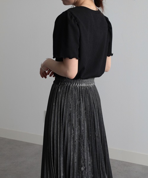 「RANAN」 半袖Tシャツ L ブラック系その他 レディース_画像8