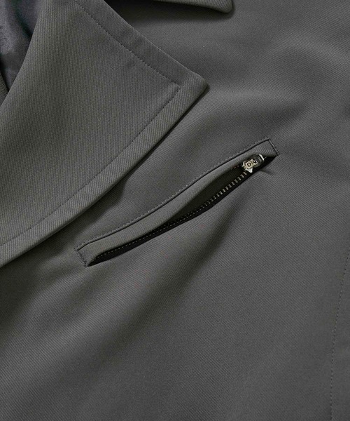 「JUNRED」 チェスターコート S ブラック メンズ_画像9