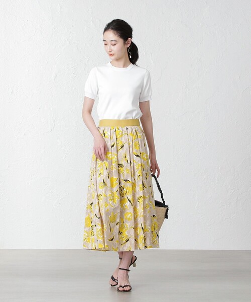 「EPOCA THE SHOP」 半袖ニット 38 ブラック レディース_画像5