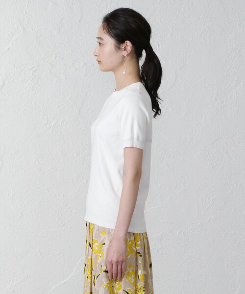 「EPOCA THE SHOP」 半袖ニット 38 ブラック レディース_画像9