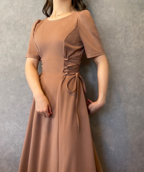 「JUNOAH」 半袖ワンピース X-LARGE ミント レディース_画像8