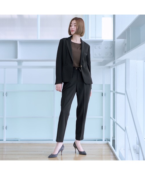 フォーマル黒セットアップスーツ AOYAMA セレモニースーツ セットアップ レディース : ZOZOTOWN Yahoo