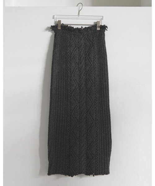 anuke（アンヌーク） スカート Cable Knit Skirt : ZOZOTOWN Yahoo!店