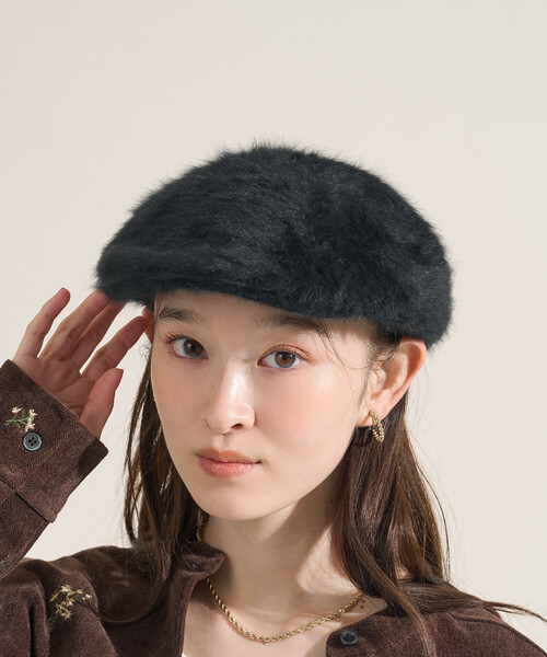FREAK'S STORE（フリークスストア） 帽子 ベレー帽 フェイクファー