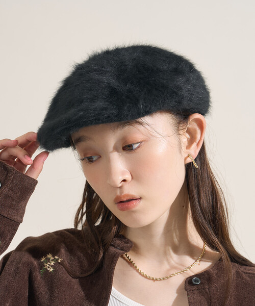 FREAK'S STORE（フリークスストア） 帽子 ベレー帽 フェイクファー