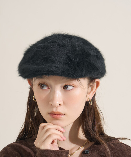 FREAK'S STORE（フリークスストア） 帽子 ベレー帽 フェイクファー
